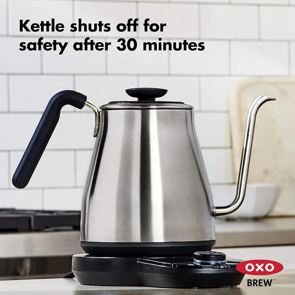 OXO Brew Adjustable Temperature Pour-Over Kettle - Precise Electric Gooseneck Kettle - Image 3